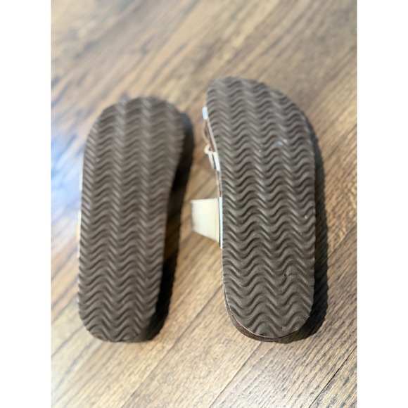 Steve Madden Kids Rose Gold Double Strap Buckle Cork Footbed Sandals Size 5 - Picture 5 of 6